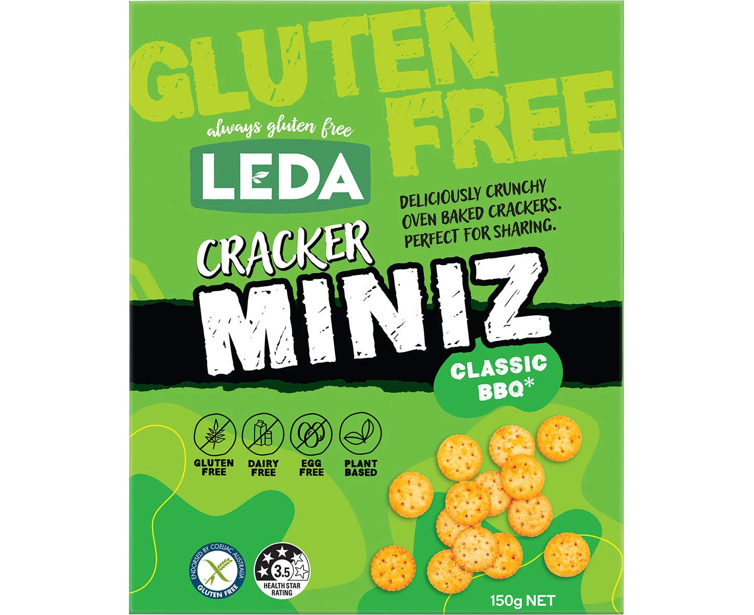 LEDA Cracker Miniz Classic BBQ 6x150g