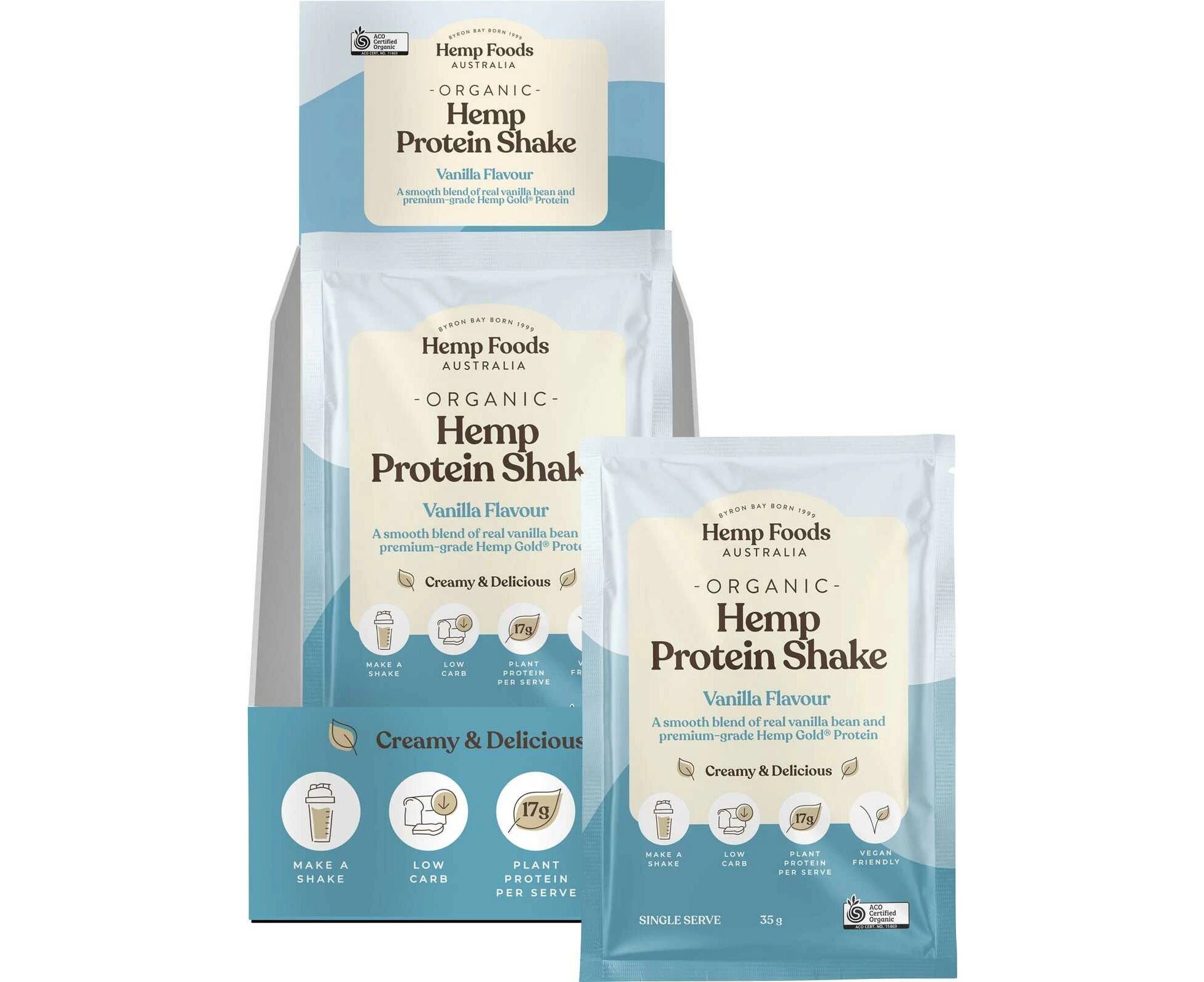 Organic Hemp Protein - Vanilla (7x35g)