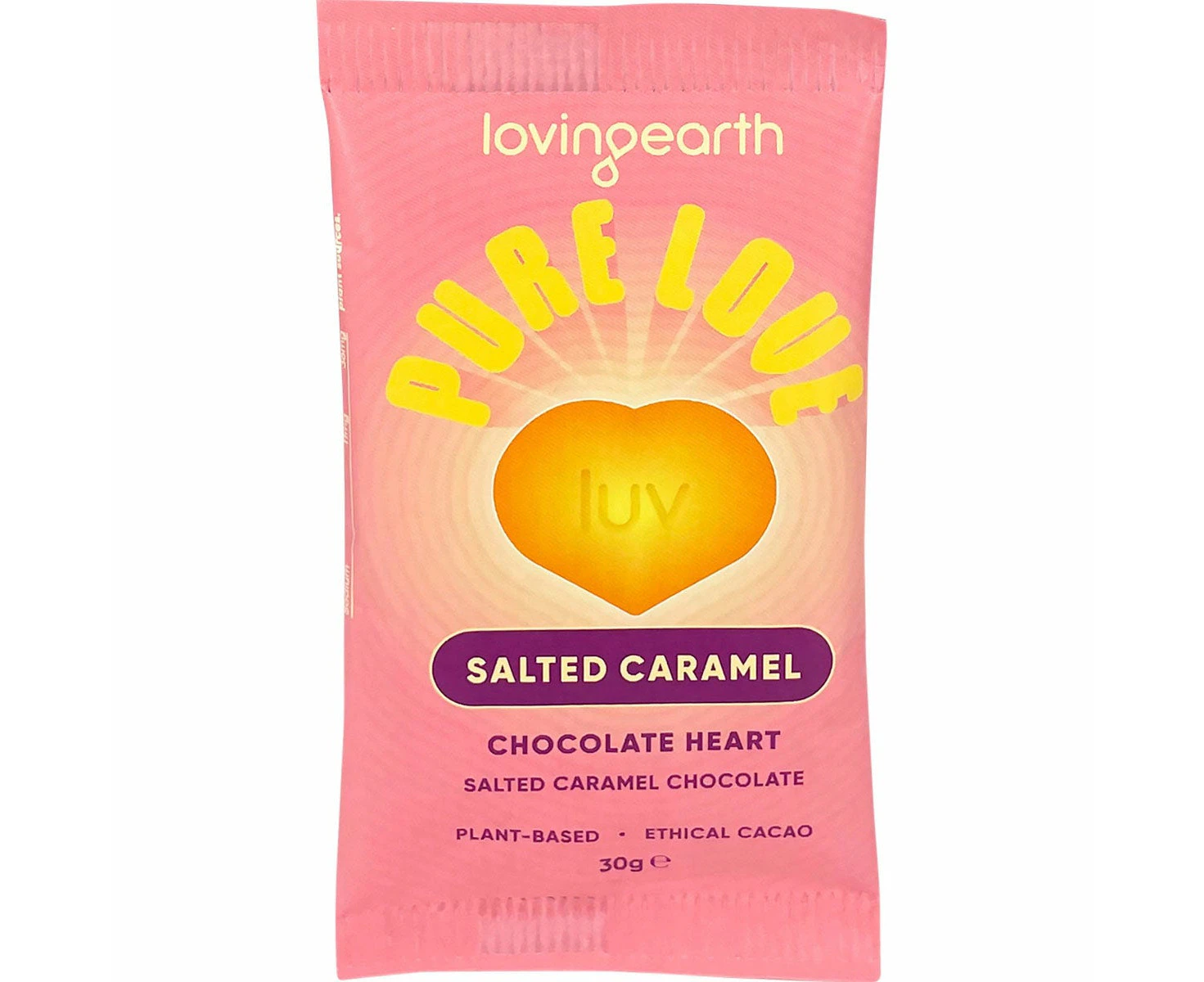 Loving Earth Salted Caramel Chocolate Heart 30g