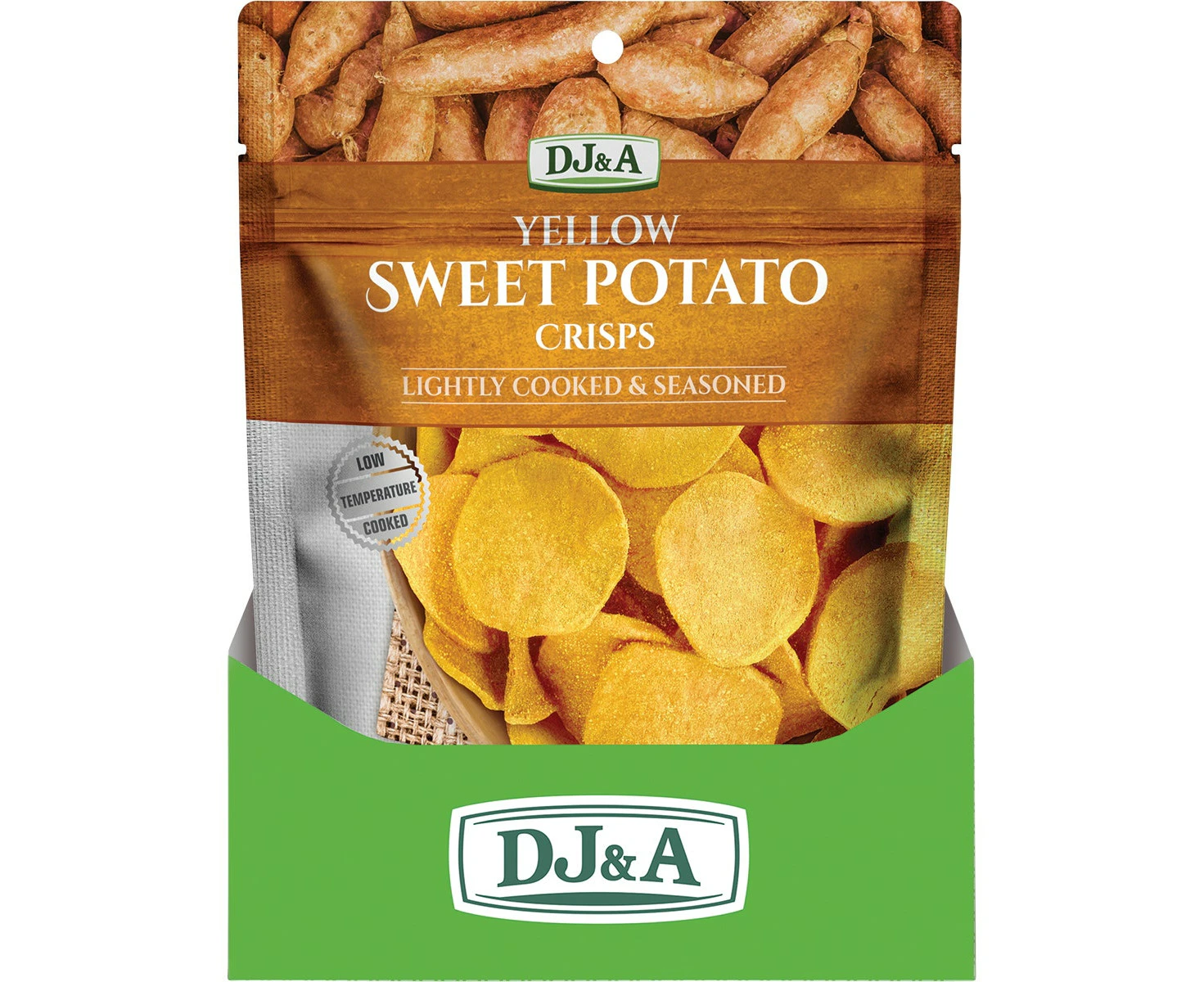 DJ&A Yellow Sweet Potato Crisps 10x55g