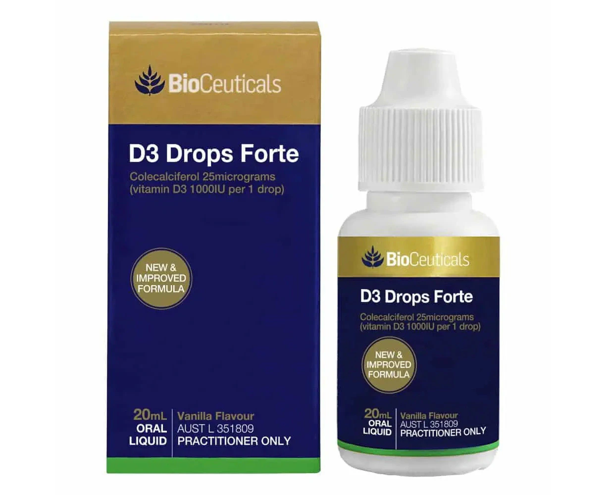 Bioceuticals D3 Drops Forte 20ml New