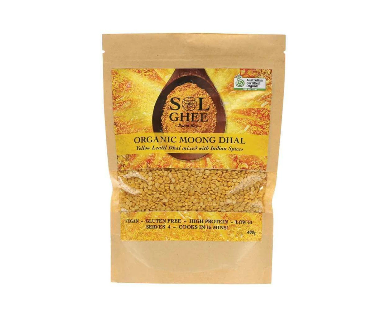 SOL ORGANICS Moong Dhal Yellow Lentil Dhal Mix - 400g