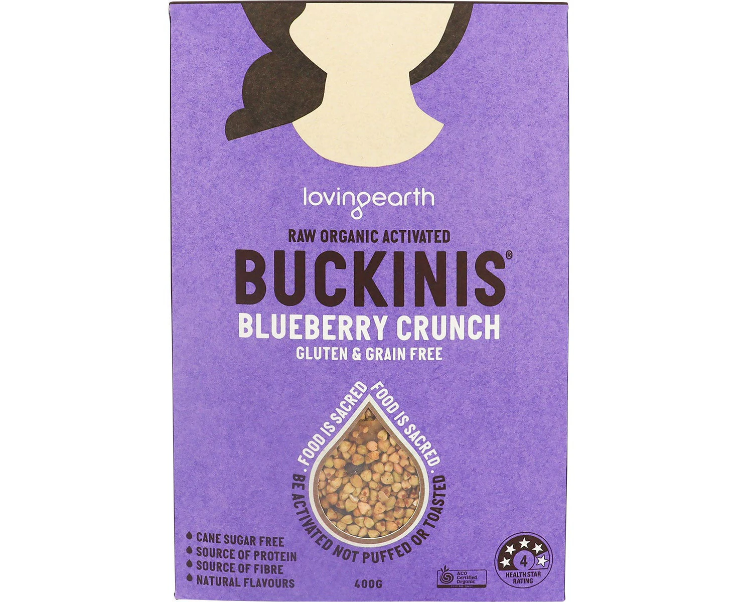 LOVING EARTH Buckinis Blueberry Crunch 400g