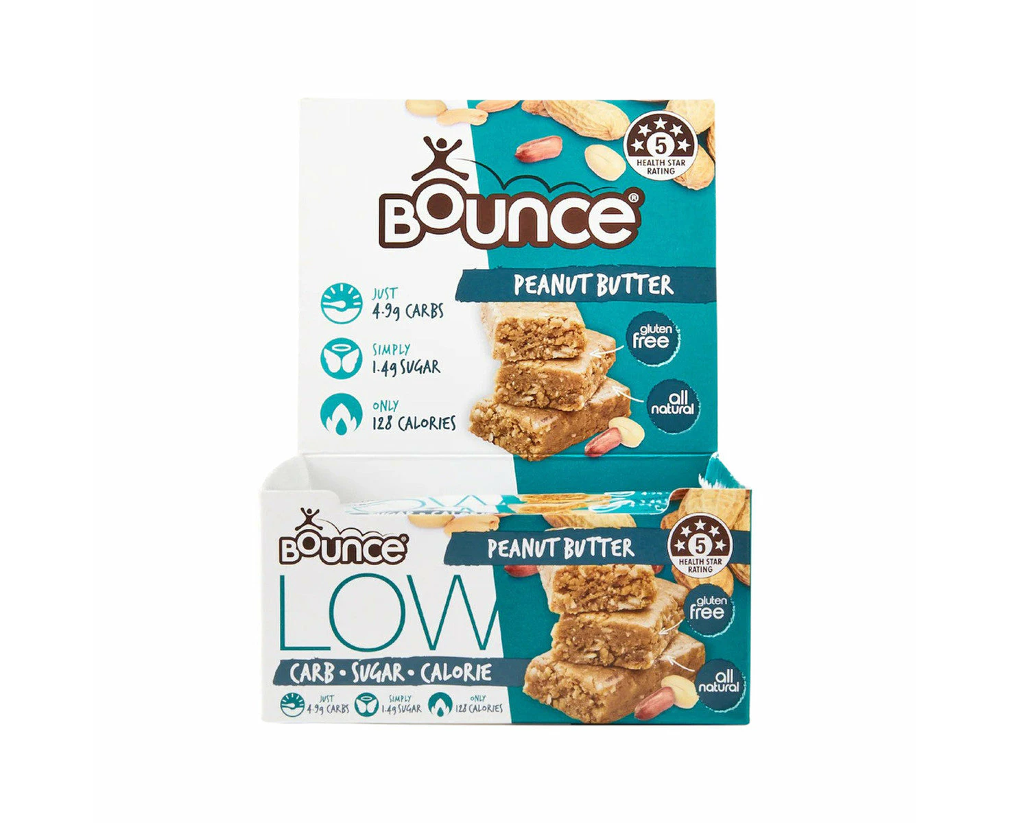 Bounce Low Carb-sugar-calorie Bar Peanut Butter 35g 15 Pack