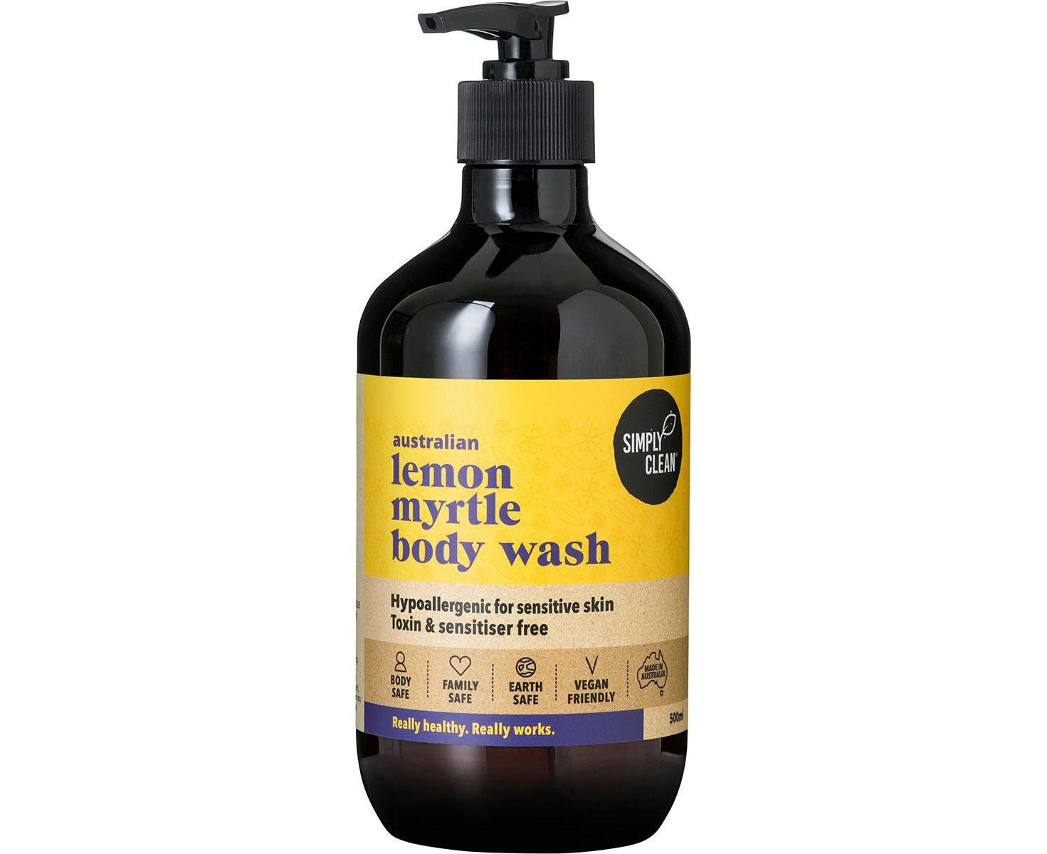 Simply Clean Lemon Myrtle Body Wash 500ml