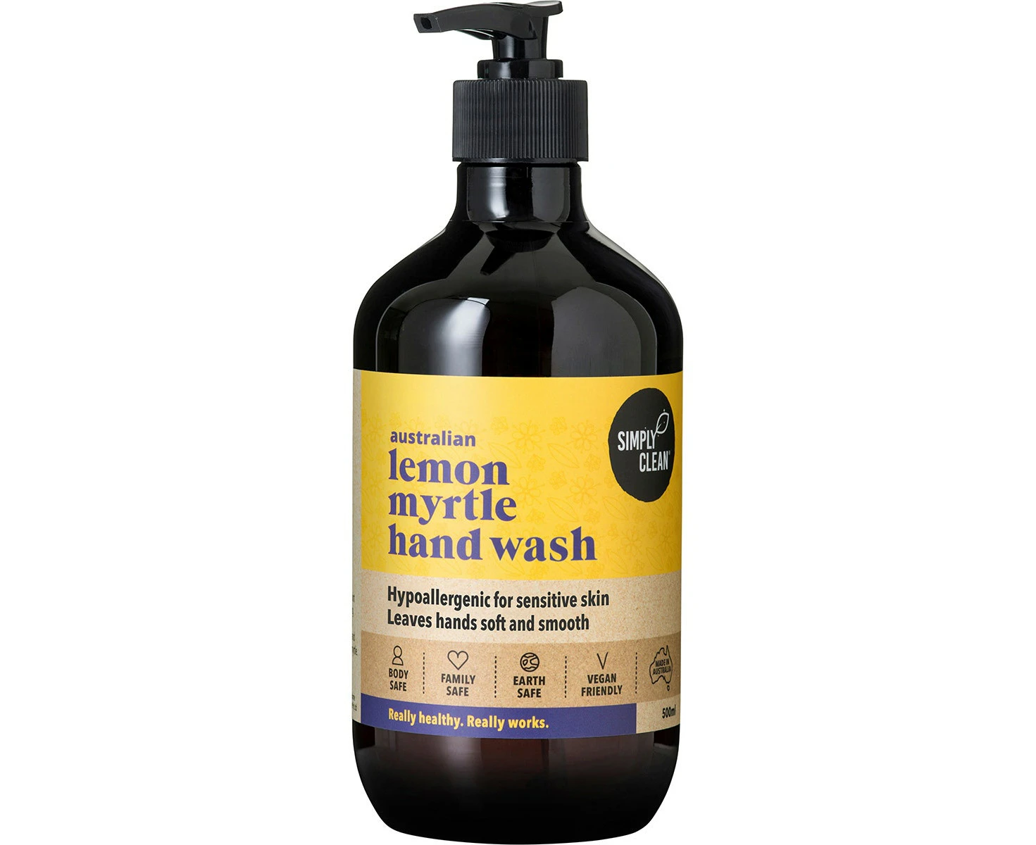 Simply Clean Lemon Myrtle Hand Soap 500ml