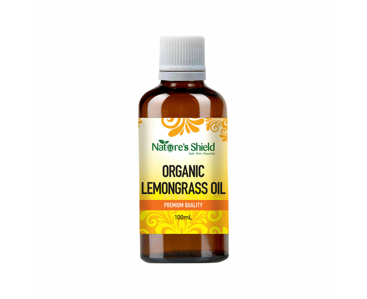 Nature's Shield Organic Essential Oil Lemongrass 100ml