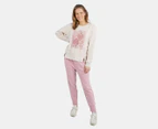 Elm Women's Card of Hearts Crew Sweatshirt - Oatmeal