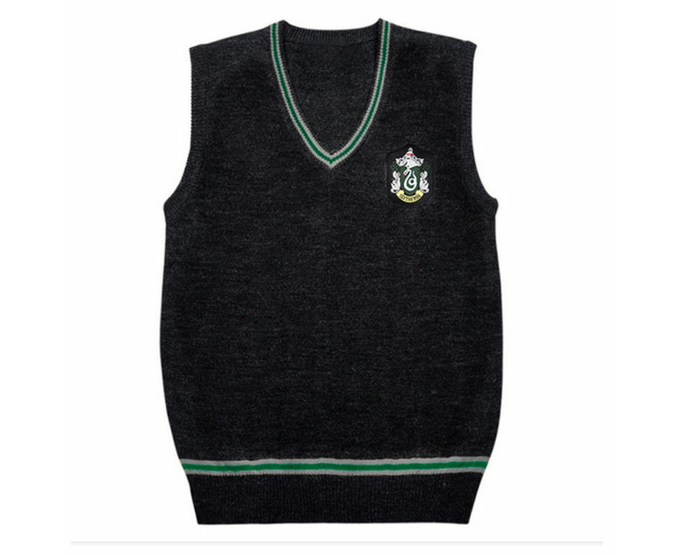 Adult Slytherin Vest Harry Potter Costume Hogwarts Cosplay Book Week ...