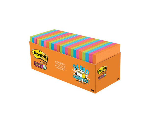 Post-It SS 654-24SSAU-CP Rio De Jan 76 x 76mm Pack 24