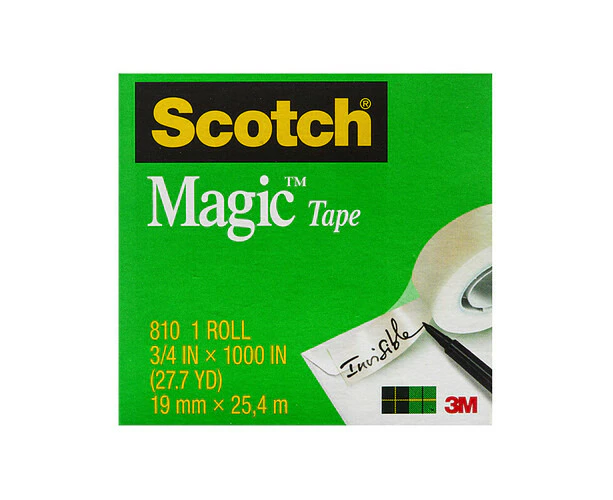 Scotch Magic Tape 810-4 19mm x 25M Pack 4