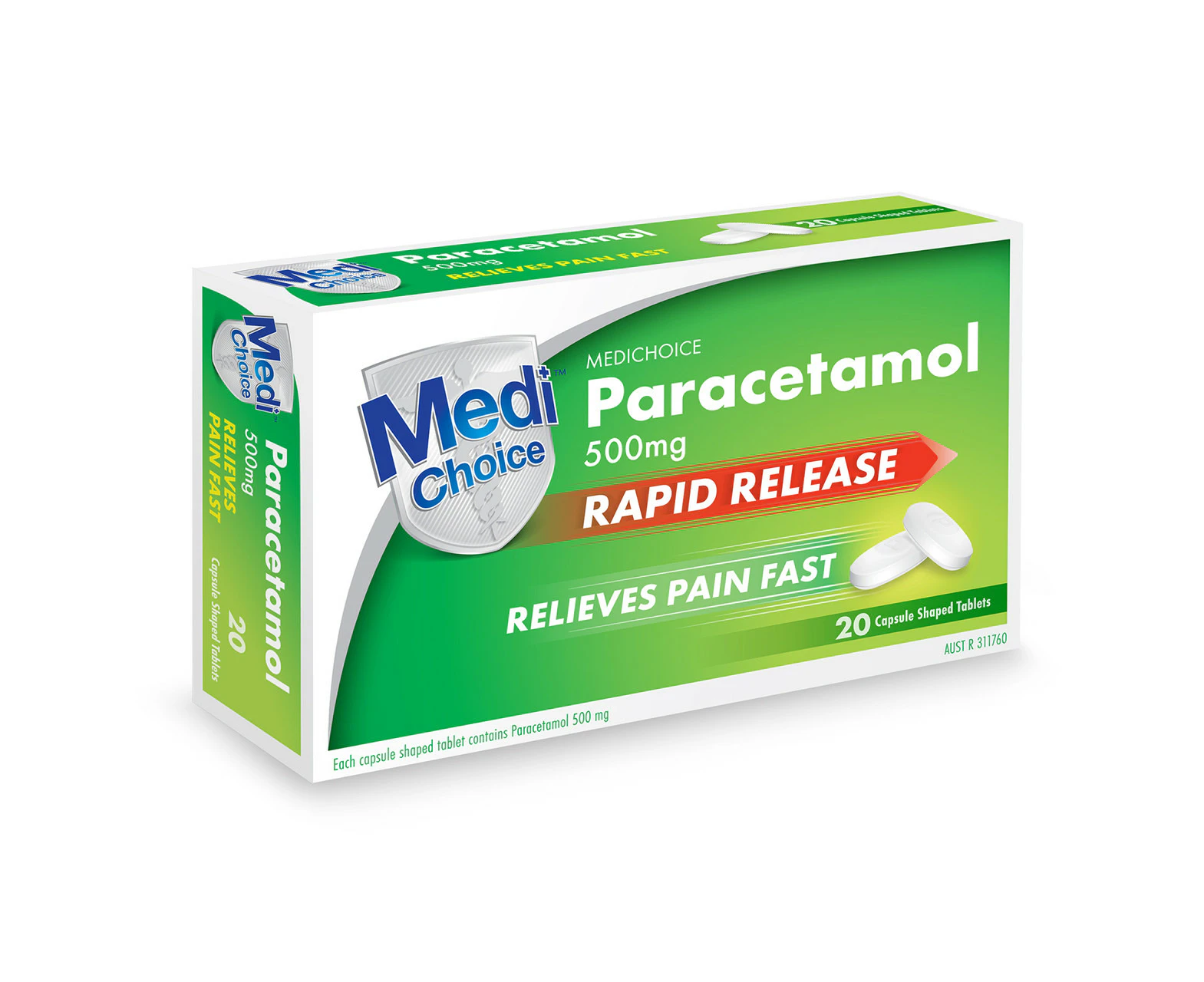 Medichoice Paracetamol 500mg Tablets 20