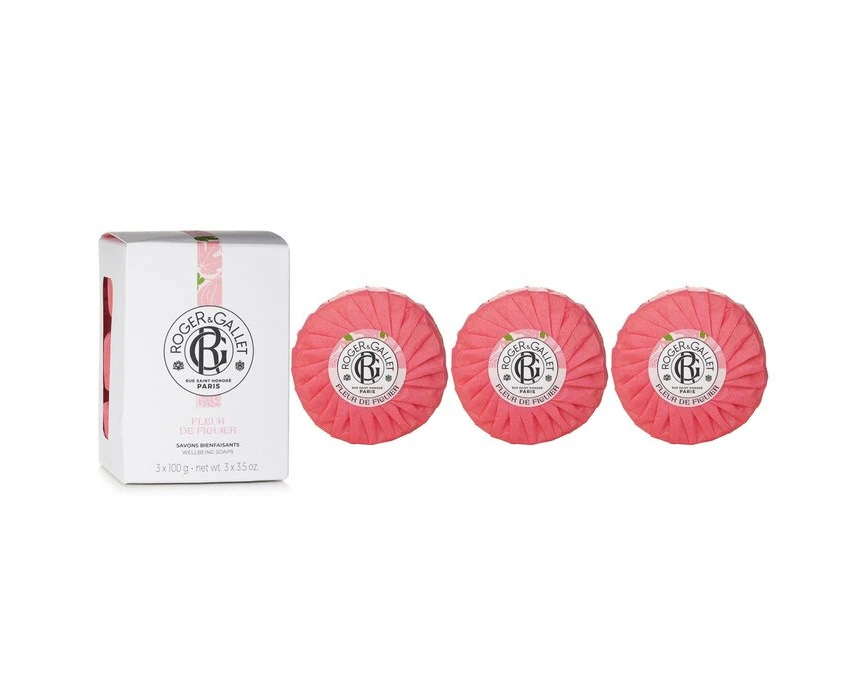 Roger & Gallet Fig Blossom Wellbeing Soaps Coffret 3x100g