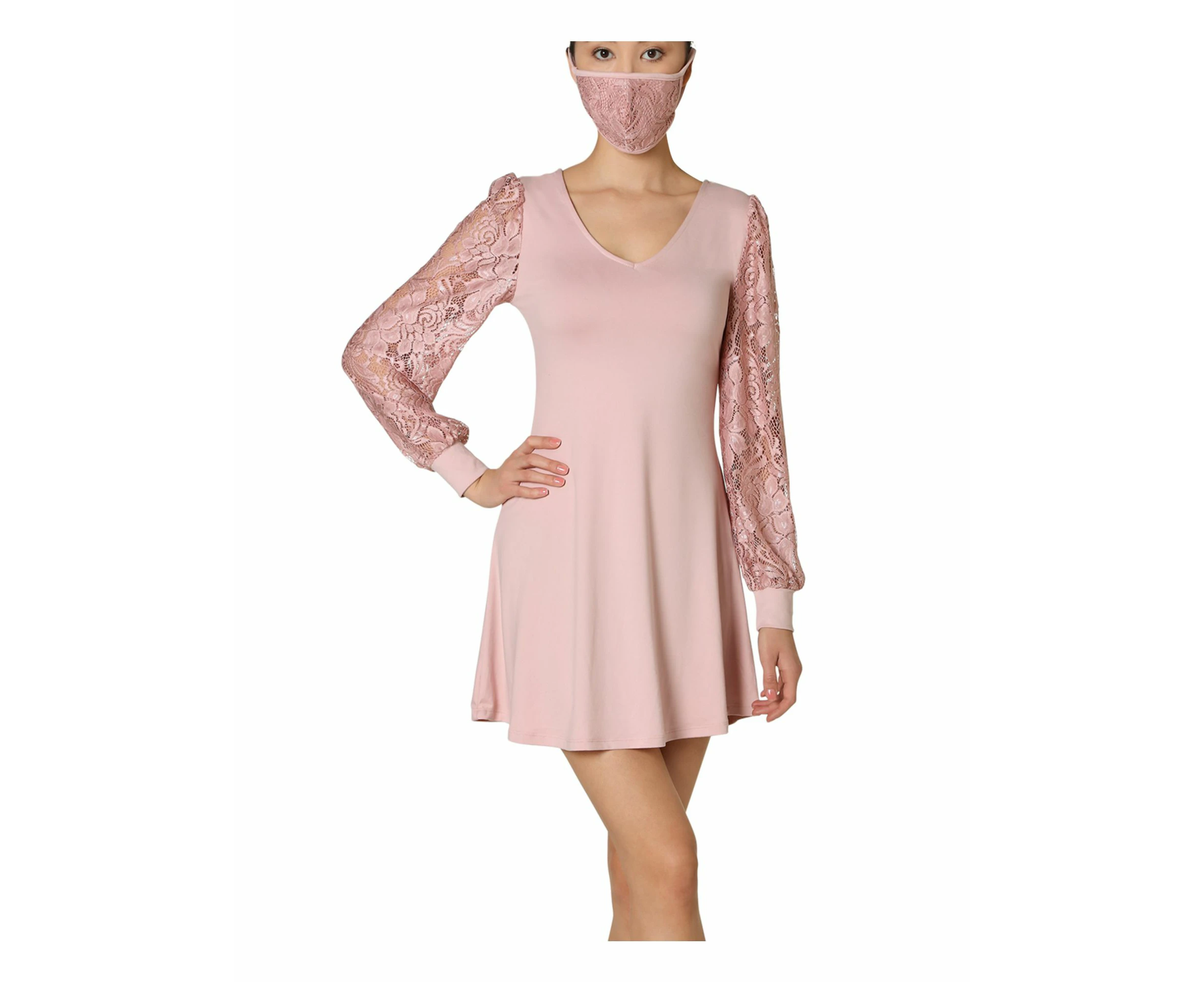 Ultra Flirt Women's Dresses Mini Dress - Color: Blush