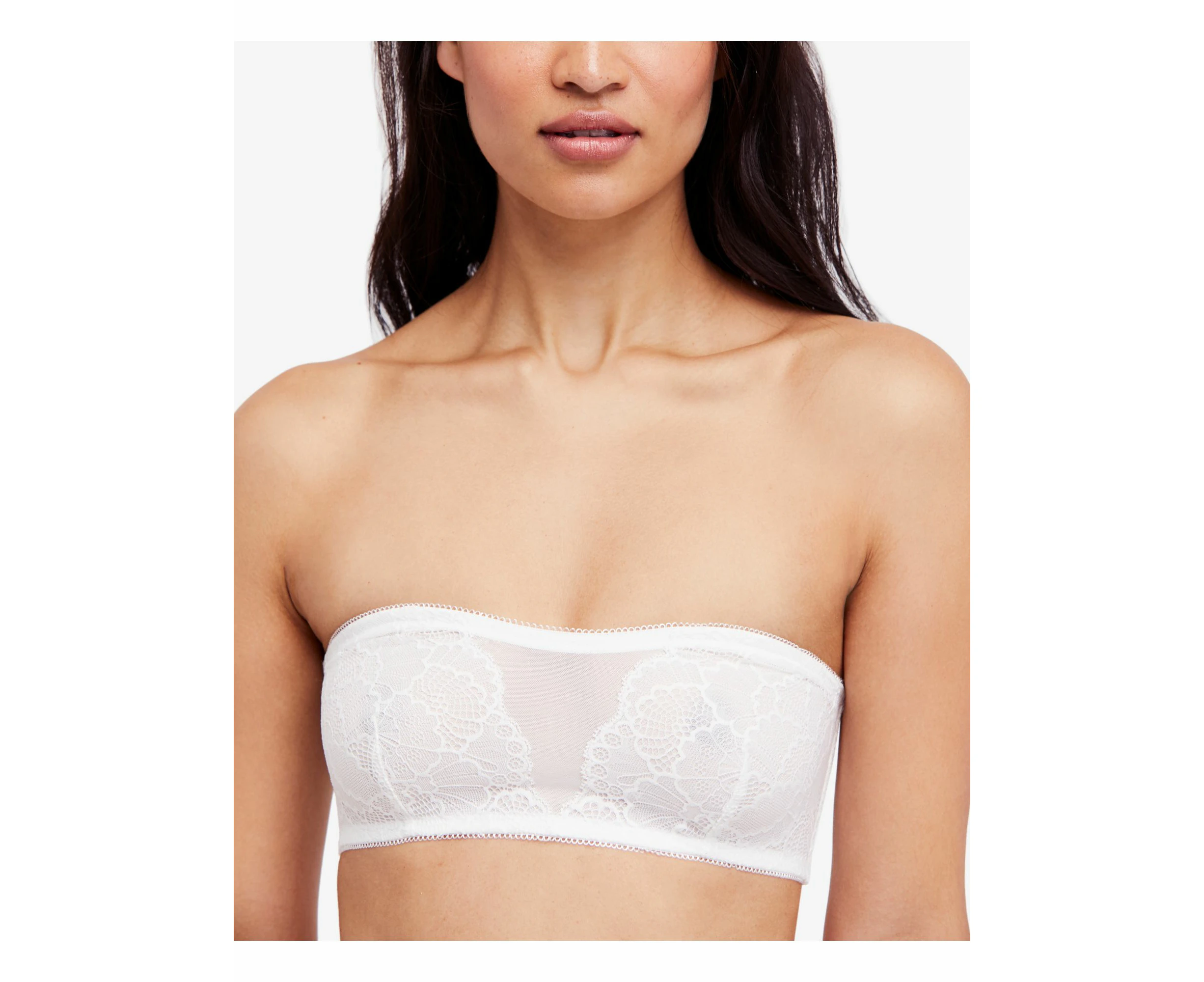 Free People Womens Malinda Lace Wireless Bandeau Bra