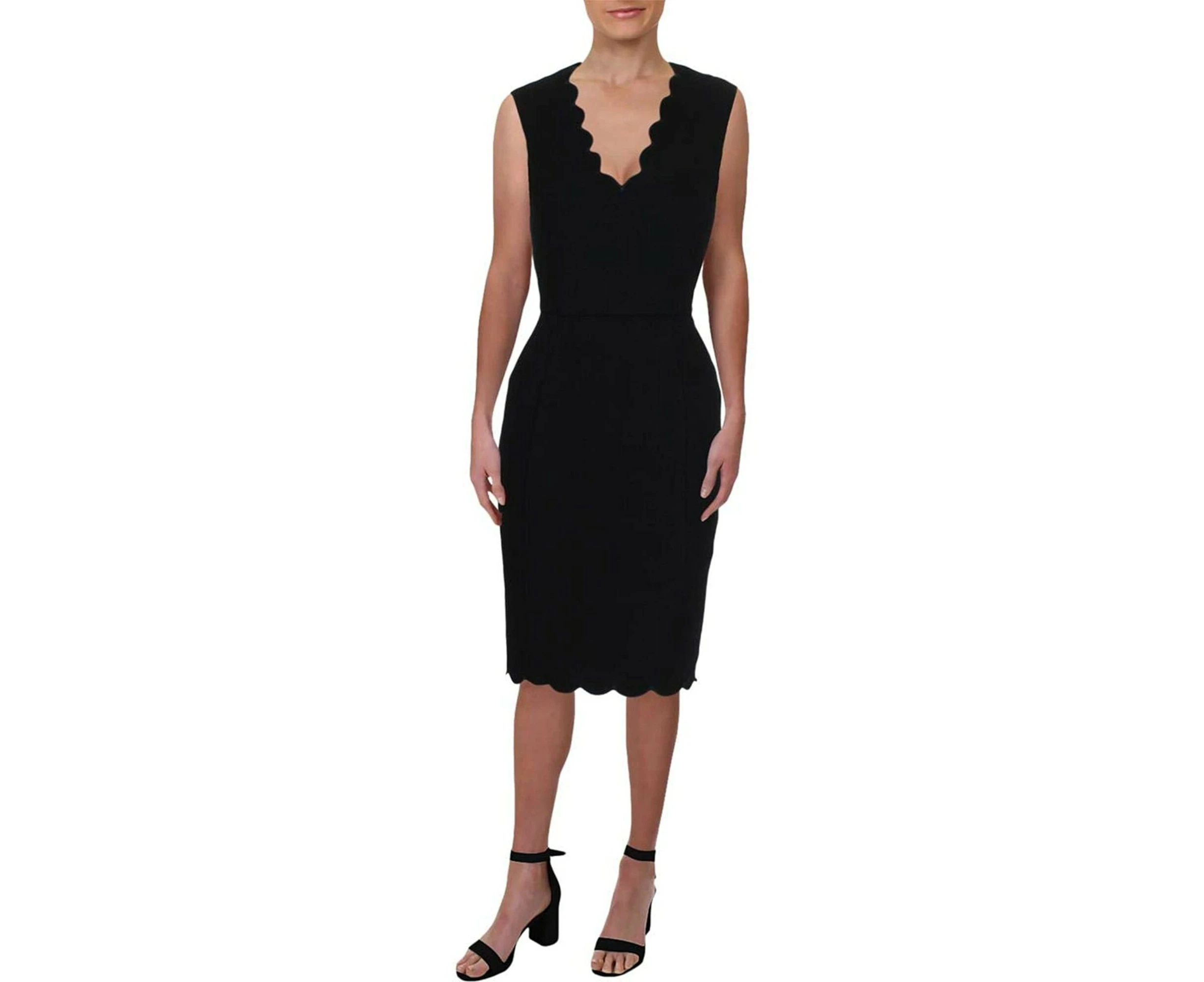 French Connection Womens Ruffled Sleeveless Party Dress