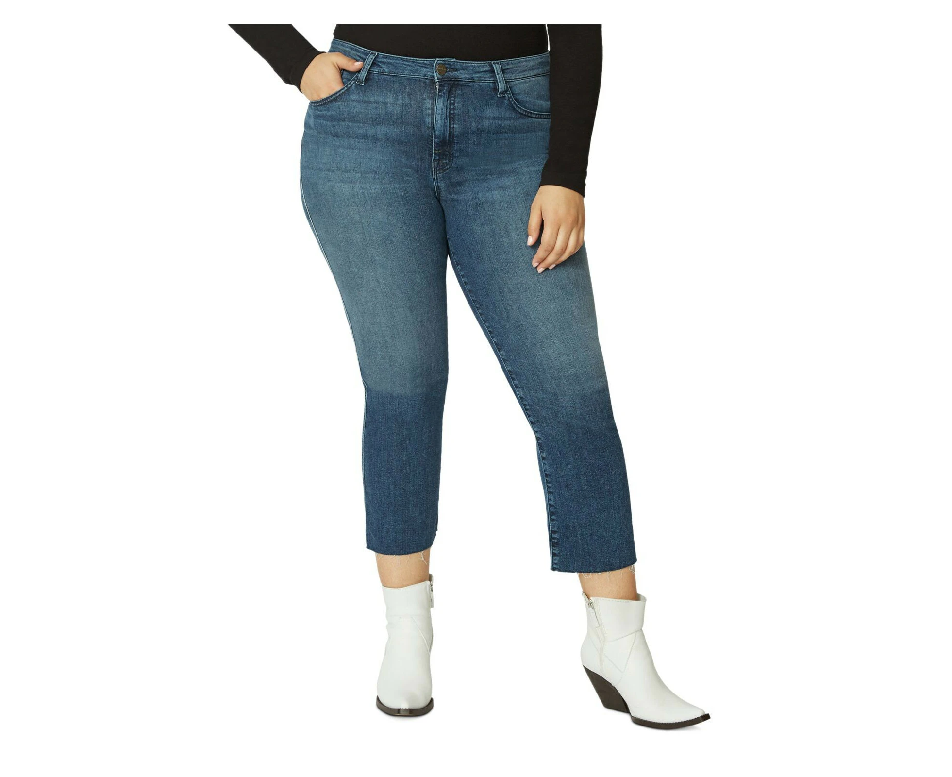 Sanctuary Womens Plus Denim Straight Jeans