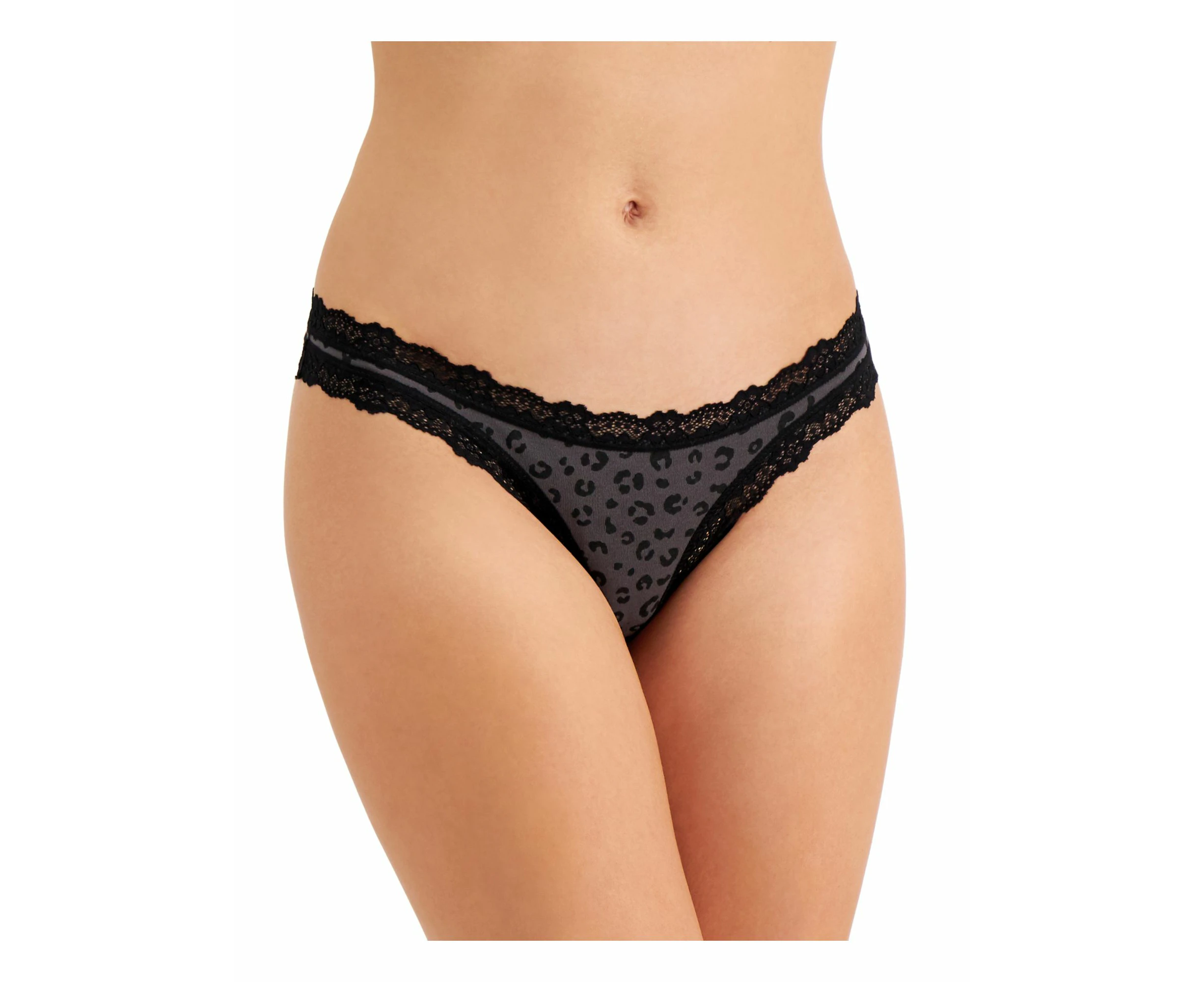 Jenni Women's Panties Thong Panty - Color: Tonal Leo