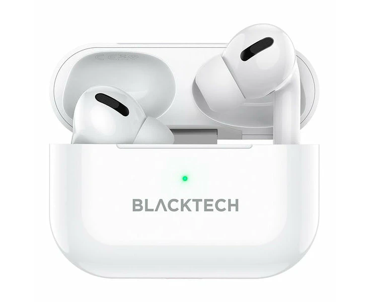 Blacktech BL-DES08 Noise Cancelling True Wireless Earphones - White