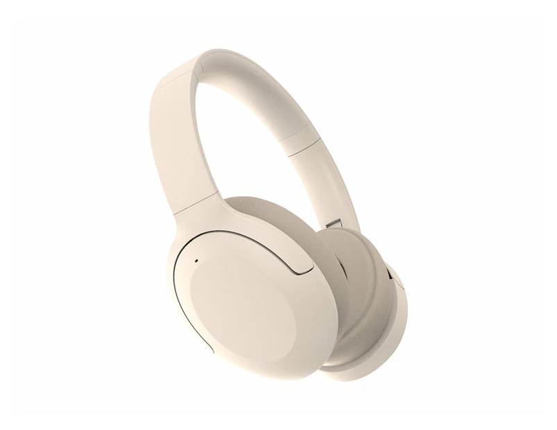 ANC Active Noise Canceling Bluetooth Headphones Headset - khaki