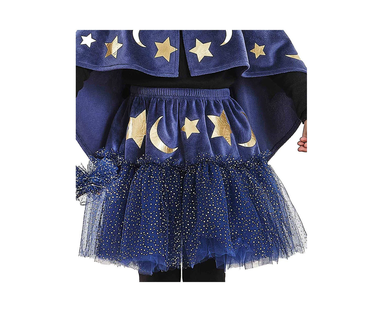 Sparkle Wizard Girls Deluxe Blue Glitter Tutu