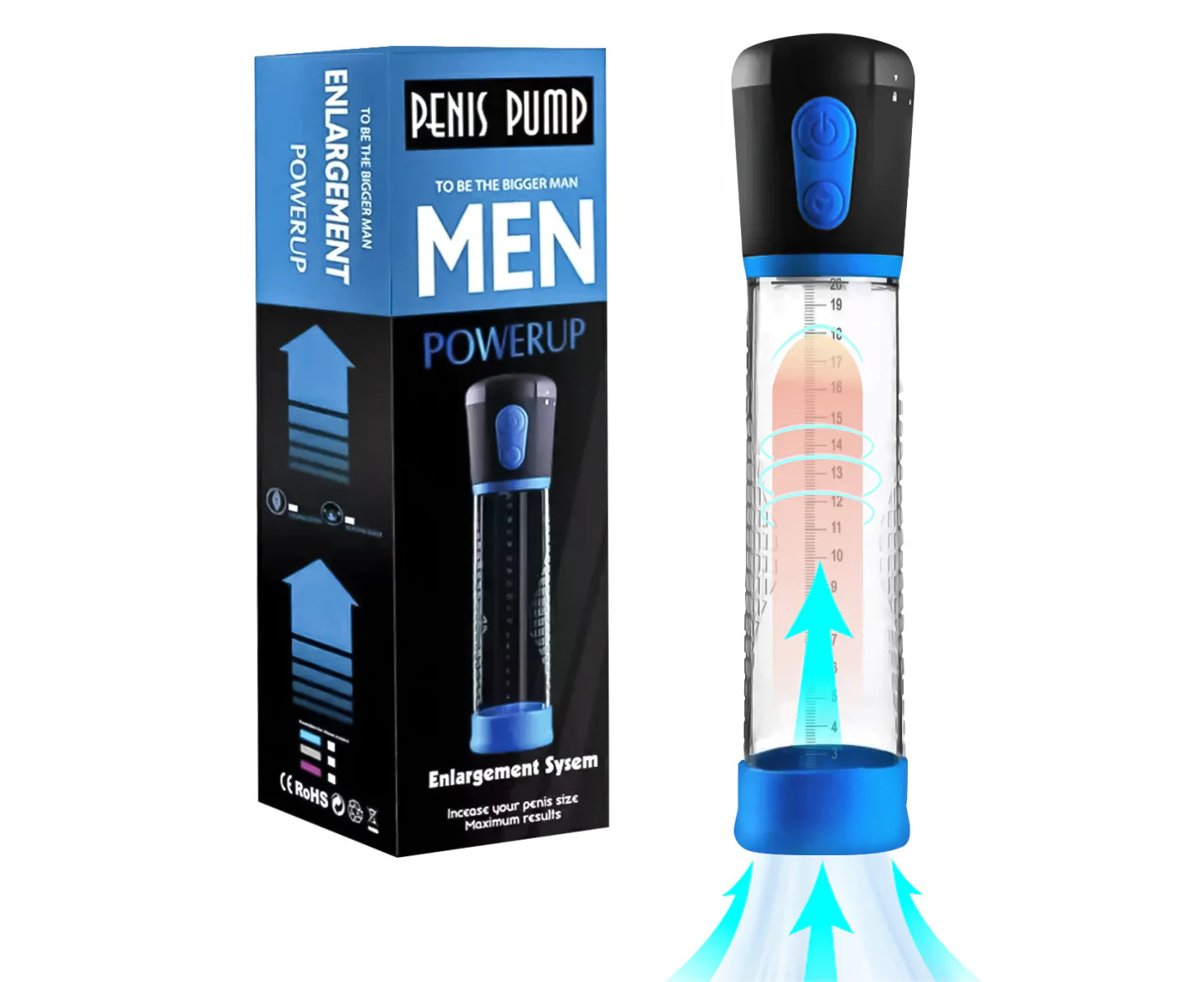 MEN POWERUP Automatic Vacuum Enlargement Penis Pump