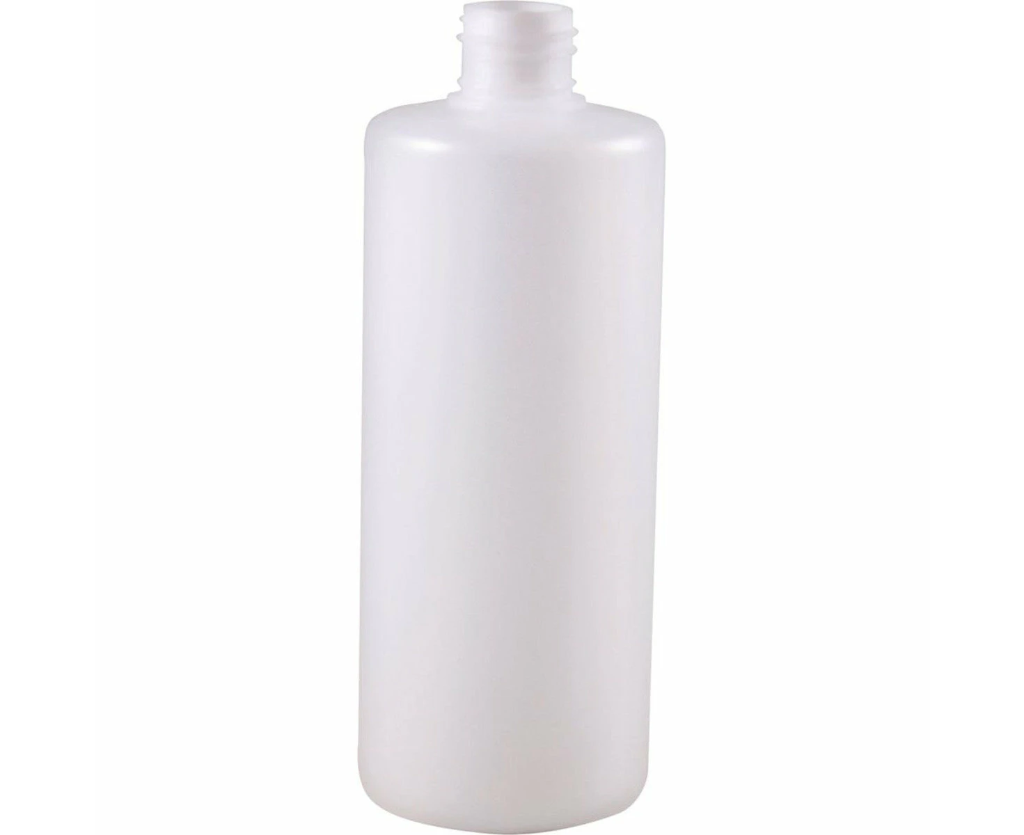 Bottle Plastic (white opaque) 500ml (28mm neck diameter) (single) (No lid or cap included)