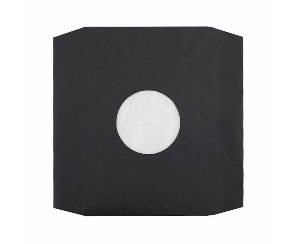 20 Pack of Vinyl Record Inner Sleeves 12 Inch Paper with Plastic Lining Black