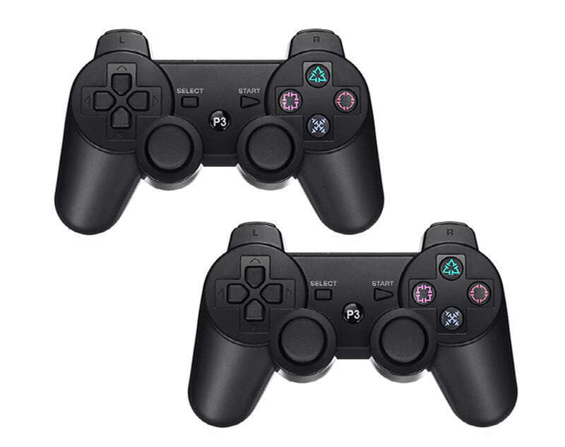 [2 Pack] Tavice Wireless Controllers Compatible with PS3 PlayStation 3 | Black