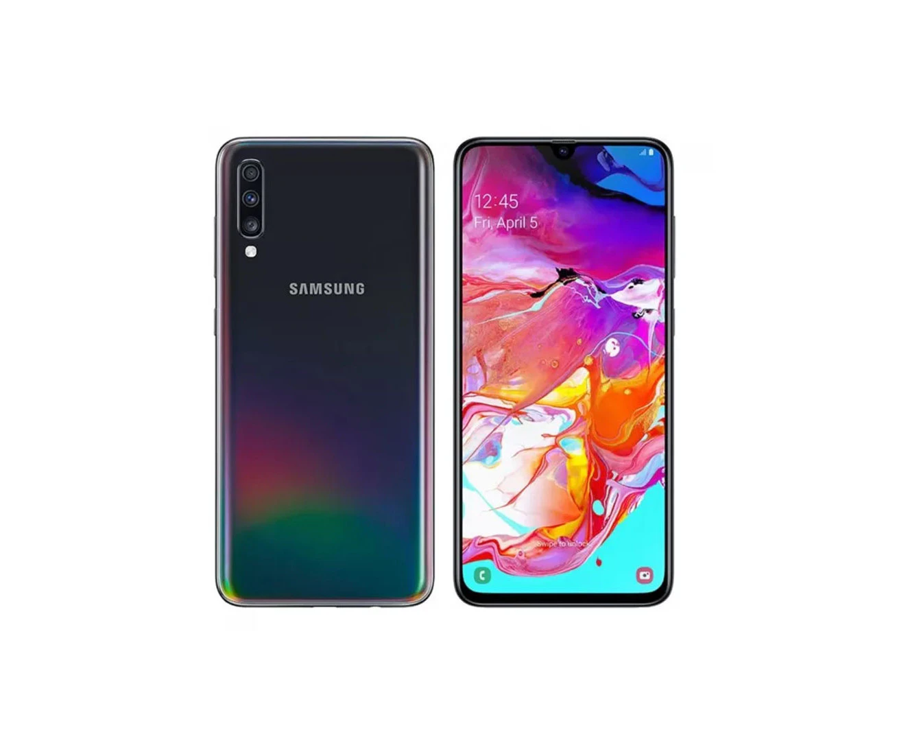 Samsung Galaxy A70 128GB Black Refurbished Grade A - Refurbished Grade A