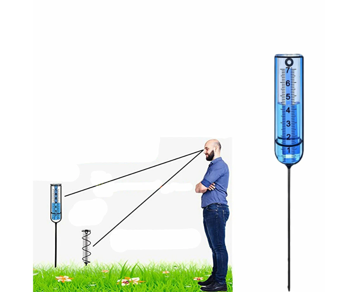 Rain Gauge Adjustable Rain Measuring Tool Freeze Proof for Garden Farm