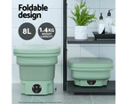 Devanti Portable Washing Machine 8L Green