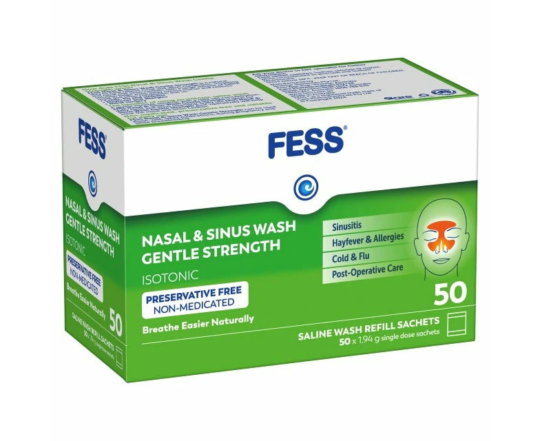 Fess Nasal&Sinus Wash Refill Gentle Strength 50