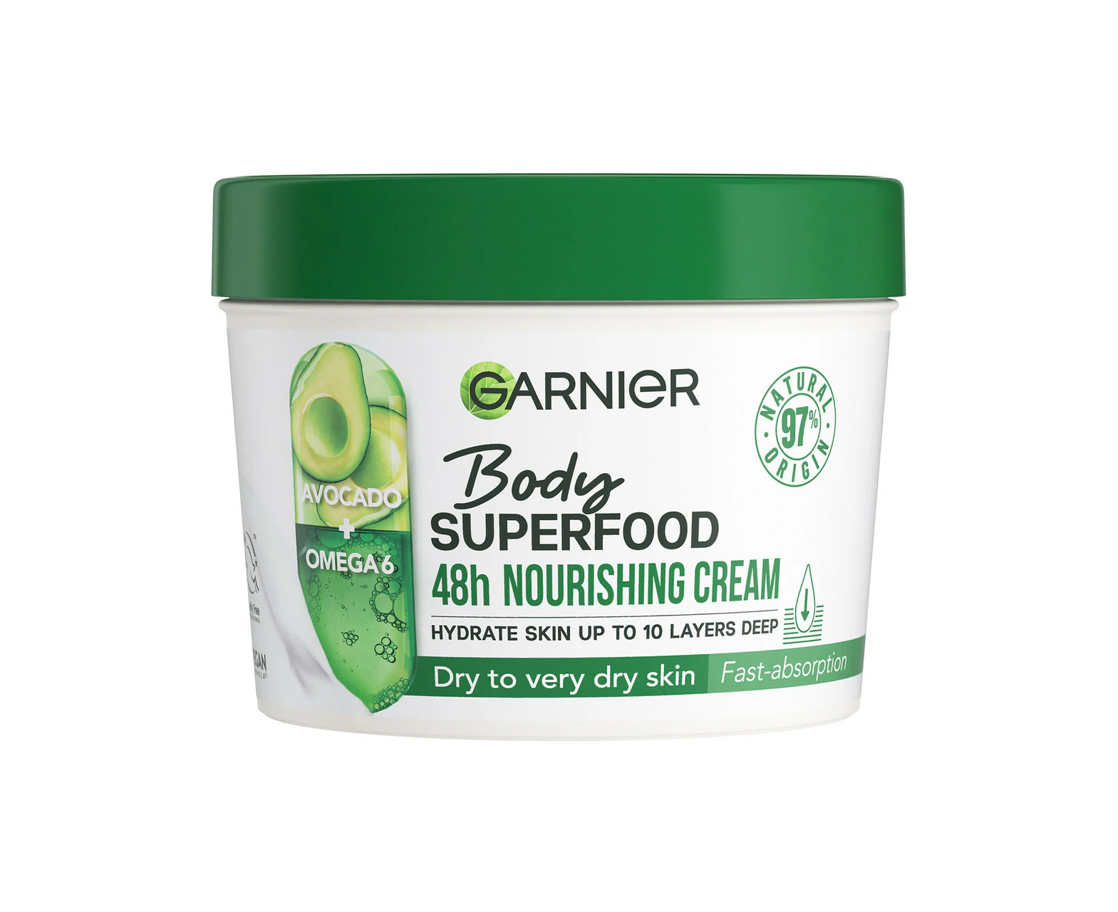 Garnier Body Superfood Avocado & Omega 6 Body Moisturiser 380ml