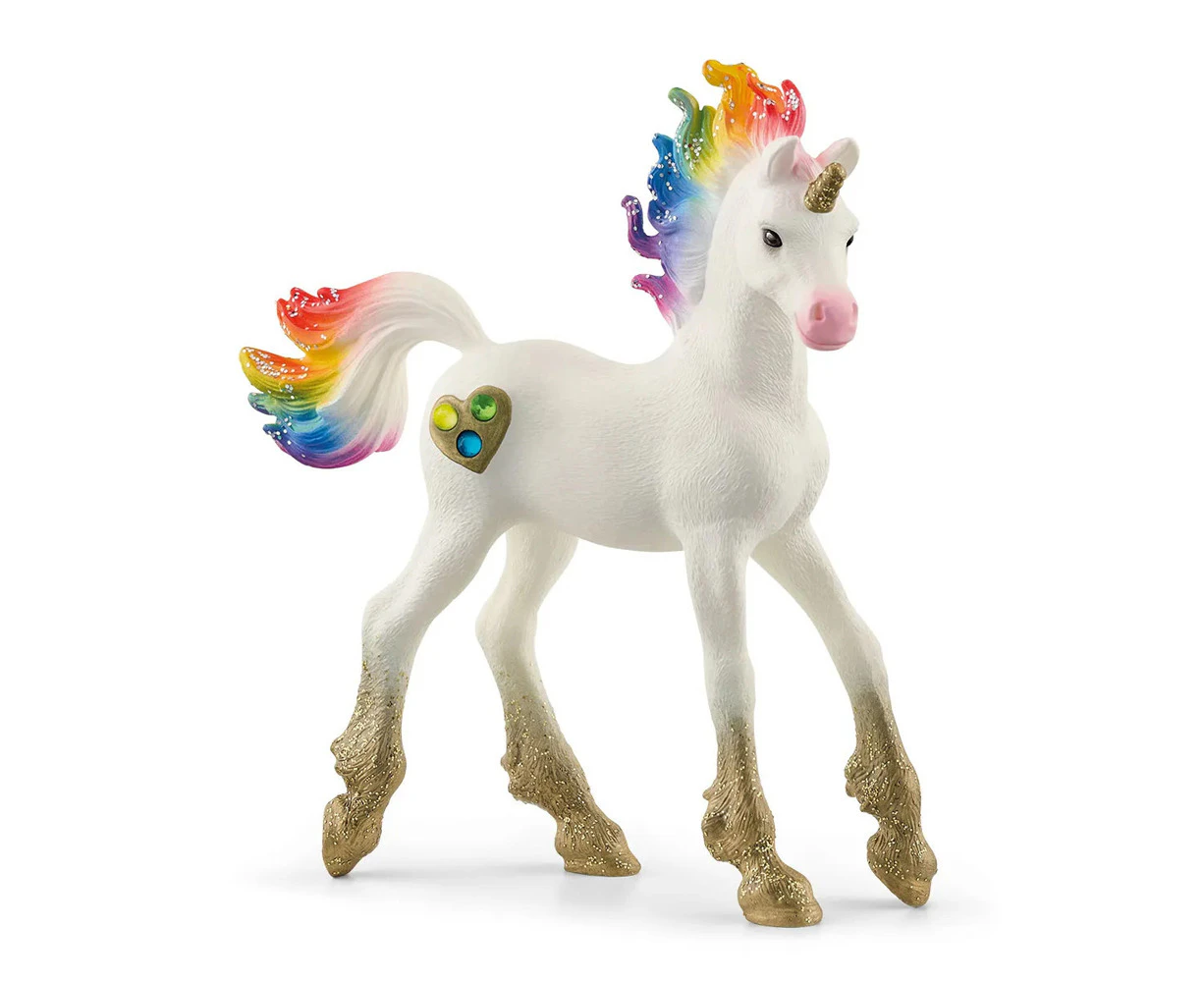 Schleich 7.1'' Rainbow Love Unicorn Foal Animal Action Figure Kids Toy 5-12y