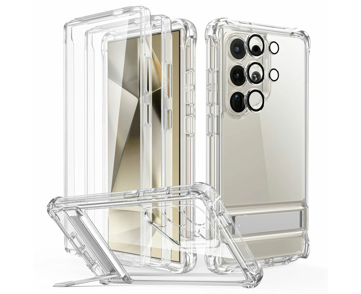 ESR Galaxy S24 Ultra Case, Genuine ESR Armor Kickstand Hard Cover for Samsung - Clear