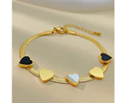 CKCO- PVD 18K Gold Plated Magic Heart Medley Bracelet - Golden