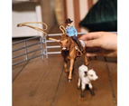 9pc Schleich Cowgirl Team Roping Fun Action Figure Kids/Children Toy Play Set 3+