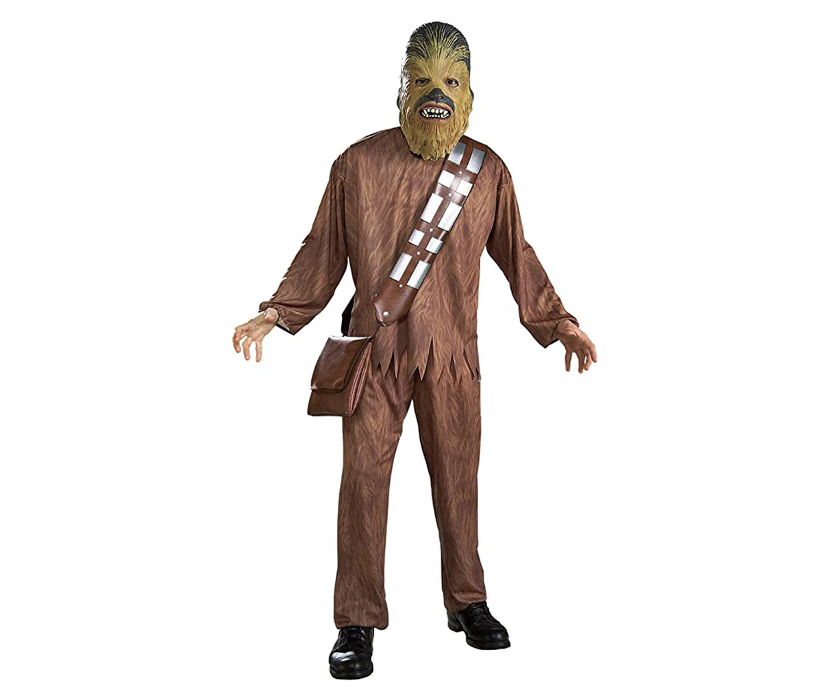 Star Wars XL Chewbacca Opp Costume w/Mask Adult Dress Up Cosplay Halloween Party