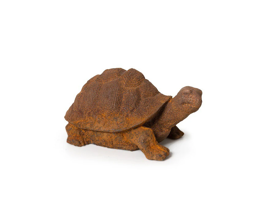 Garden Rust 21cm Cast Iron Turtle Animal Outdoor Ornament/Sculpture Home Decor