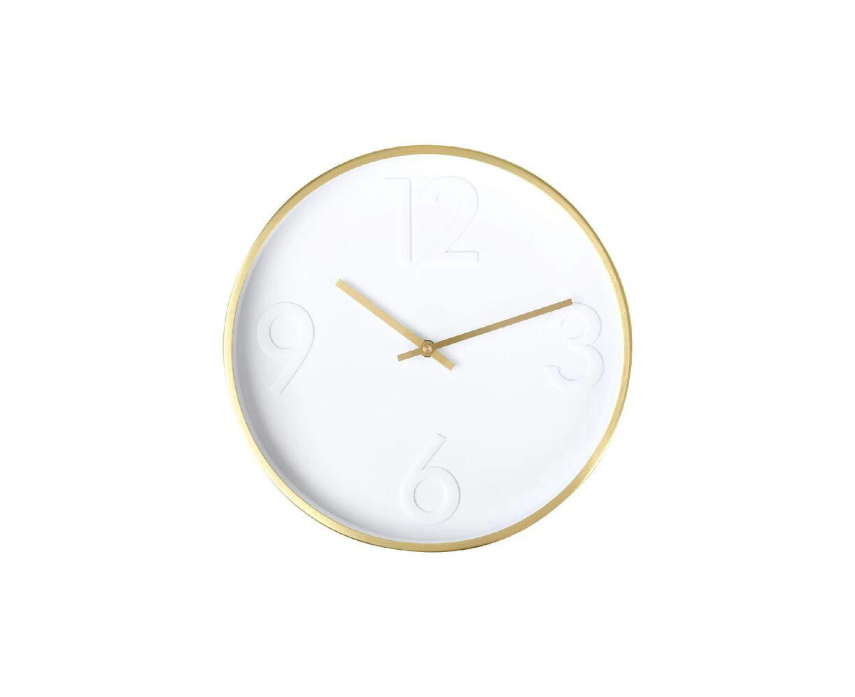 Degree Otto Home Office Decor Quartz Wall Analog Clock Gold/White Round 30cm