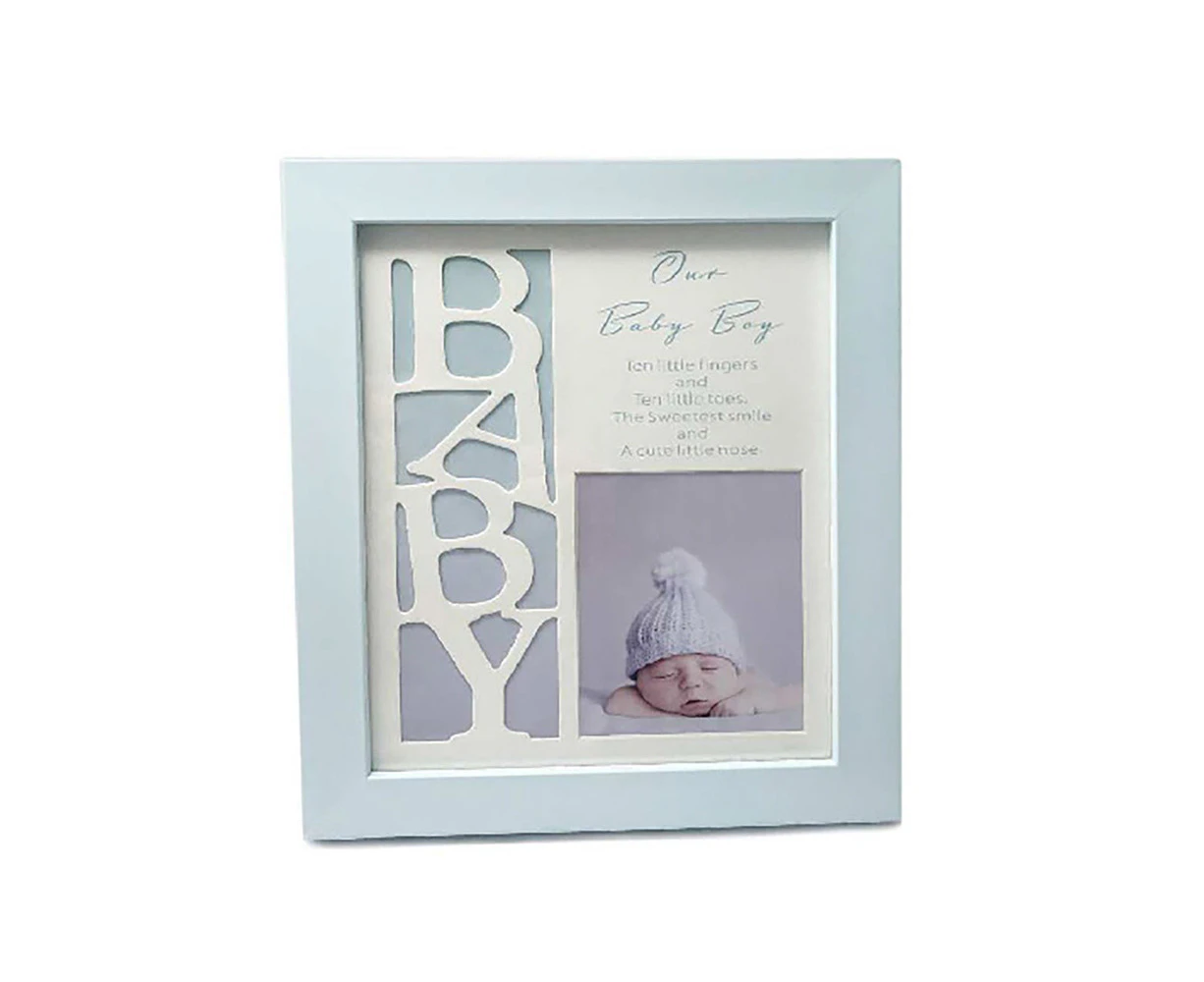 Our Baby Boy Frame 21x24cm Frame Novelty Baby/Infant Home Decor Display Set