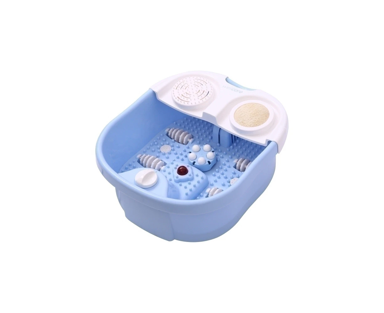 Wellcare 300W Massaging Foot Spa w/ In Built Heating And Shiatsu Roller Blue