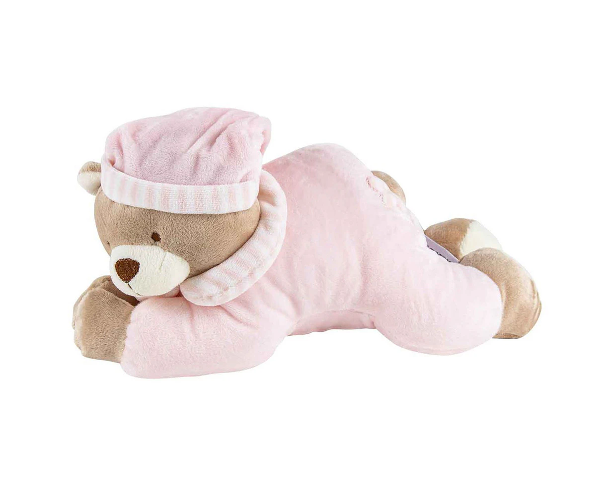 Musical Tone Pink Bear - Pull Tail Baby/Infant Cuddly Companion Toy Decor