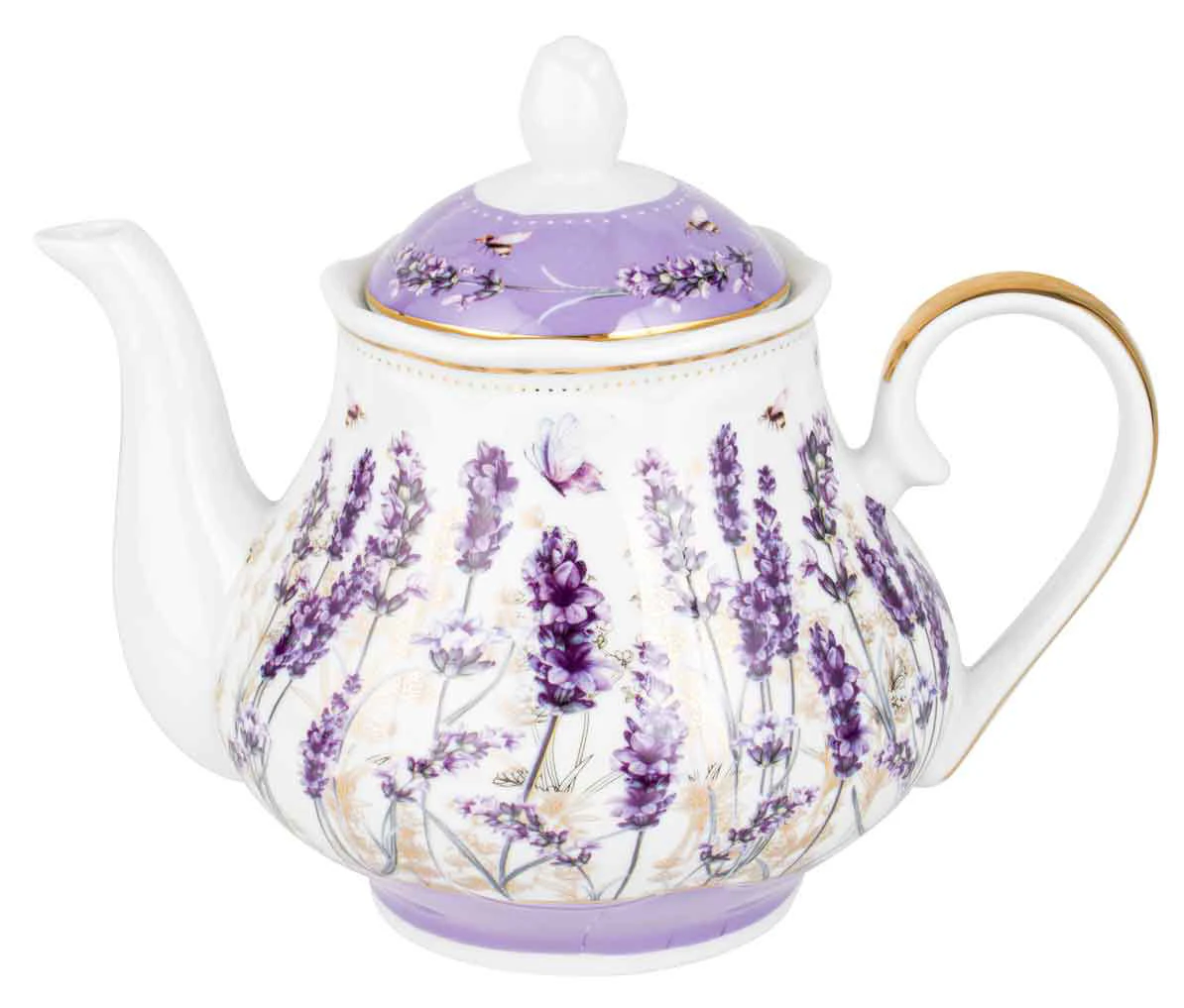 Lavender Dreams 1200ml Decorative Ceramic Teapot Porcelain Tea Jug Pot Purple