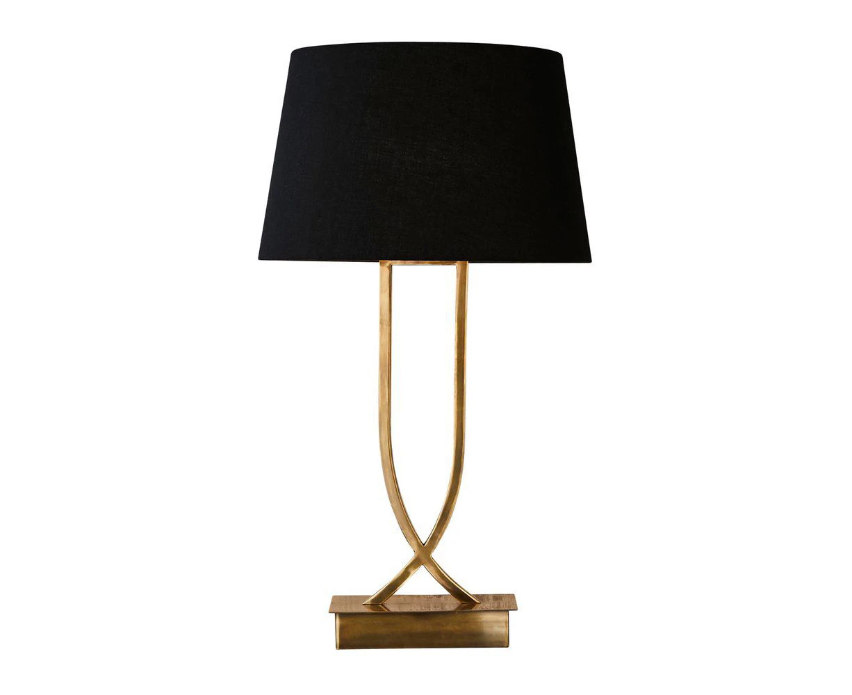 Belle Southern Cross Table Lamp w/ Base 60cm Bedside Night Light Antique Brass