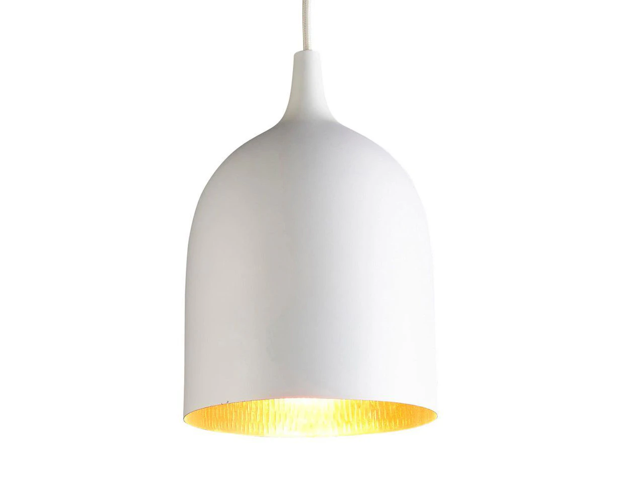 Belle Lumi-R Brass Ceiling Pendant Light 27cm Hanging Lamp Decor White/Copper