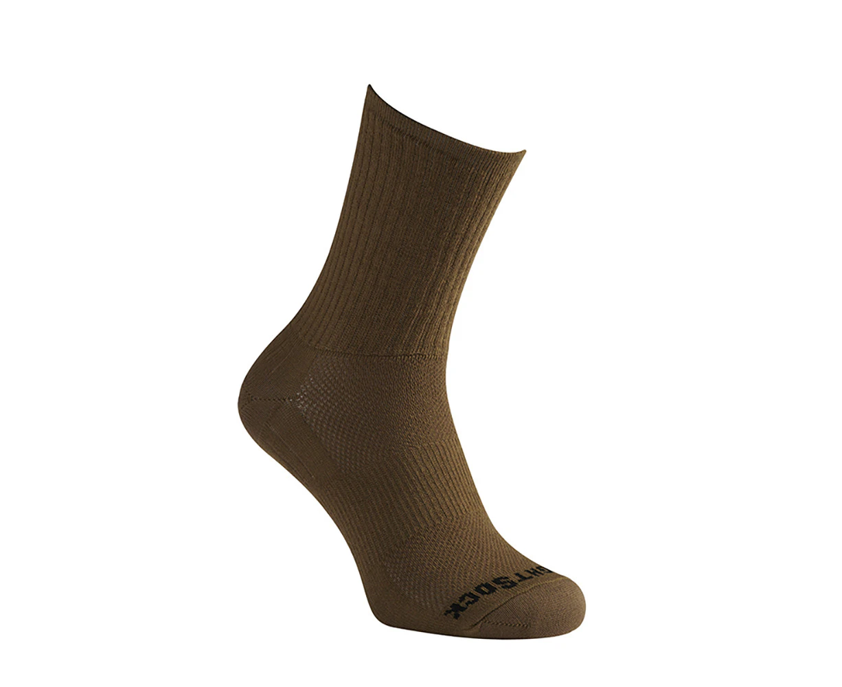 Wrightsock Escape Crew Length Coyote Brown Unisex Hiking/Camping Socks - Coyote Brown