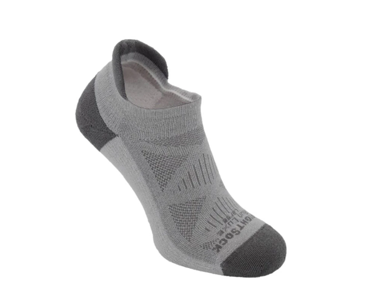 Wrightsock Run Luxe Single Tab Titanium Unisex Running/Gym/Training Socks - Titanium