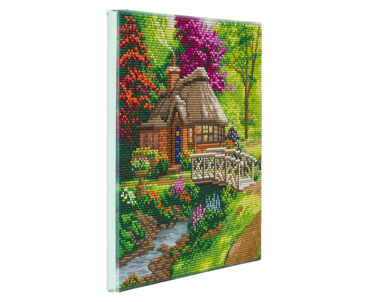 Craft Buddy Friendship Cottage Diamond Painting 30cm Crystal Art Kit Kids 8y+